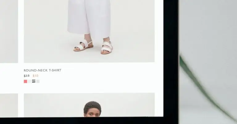 image of an online store page