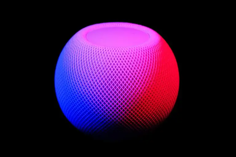studio image of a homepod mini