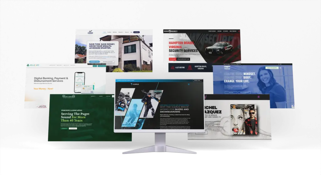 Website mockup collection