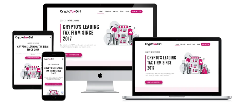 Crypto Tax Girl mockup